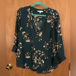 Women’s Floral Blouse, Size XXL